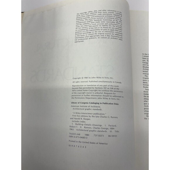 Architectural Graphic Standards  7th Edition by Ramsey and Sleeper HC 1981 - Picture 10 of 16